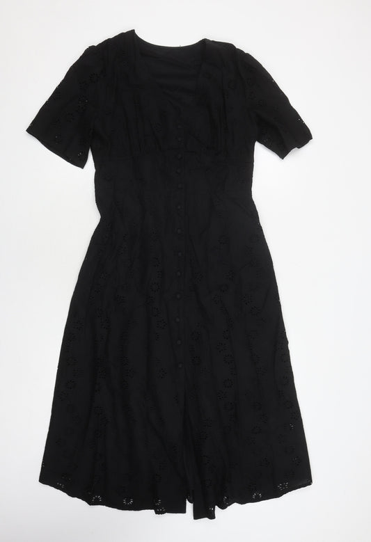 Nobody's Child Black Dress New Women's Cotton Size 10