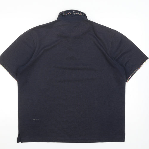 Paul Smith Men's Black Polo Shirt 2XL Short Sleeve Logo
