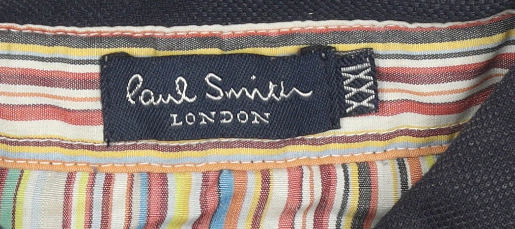 Paul Smith Men's Black Polo Shirt 2XL Short Sleeve Logo