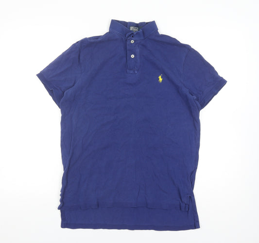 Ralph Lauren Men's Blue Polo Medium Short Sleeve