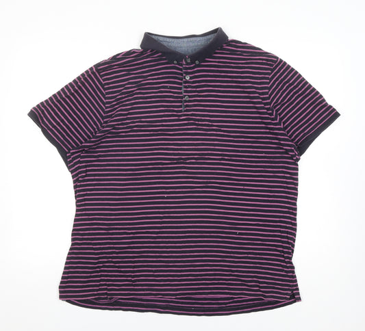 Jasper Conran Men's Multicoloured XL Striped Polo