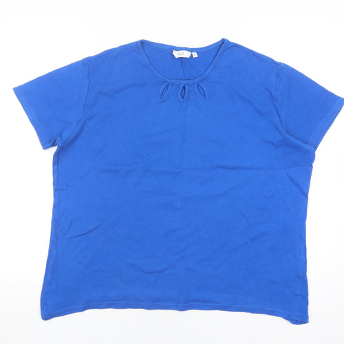 ISLE Blue Women's T-Shirt Size 14-16 Casual Style