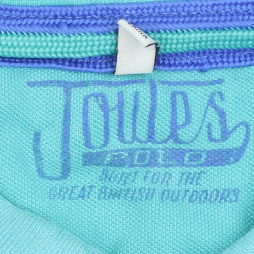 Joules Boys Blue Polo Shirt 9-10 Years Short Sleeve Basic