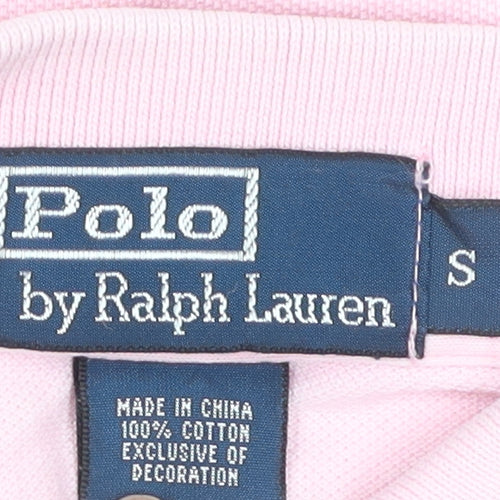 Ralph Lauren Men's Pink Polo Shirt, Size S