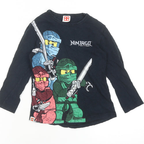 Next Boys Black LEGO Ninjago Long Sleeve T-Shirt 6-7 Years