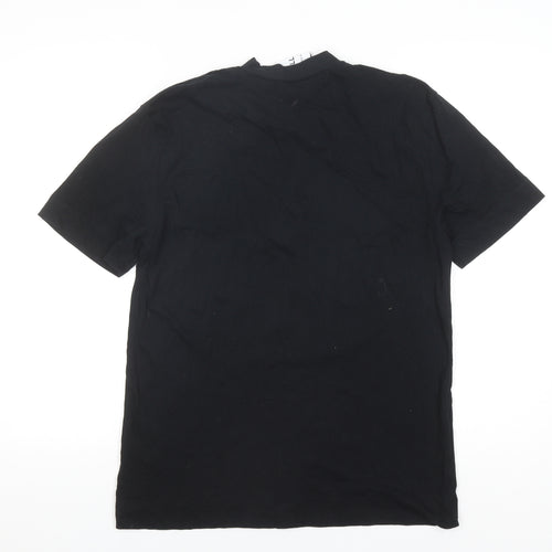 Collusion Unisex Black Jersey T-Shirt - Size S
