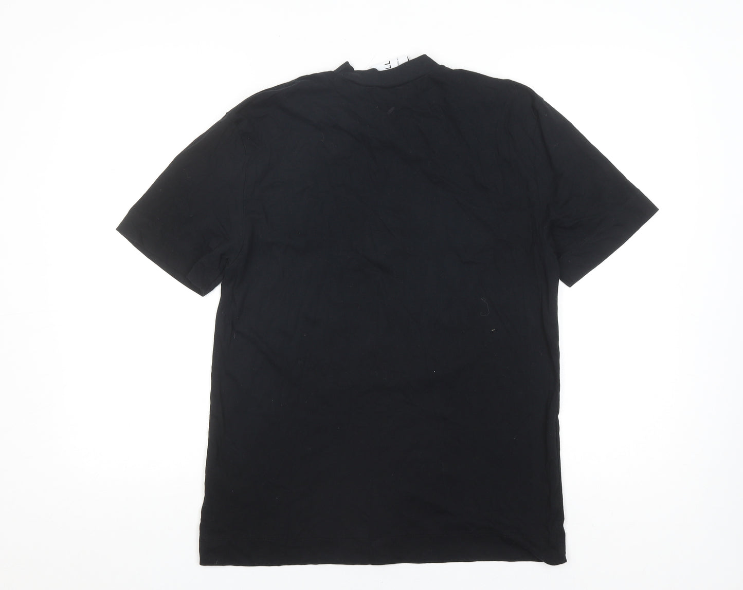 Collusion Unisex Black Jersey T-Shirt - Size S