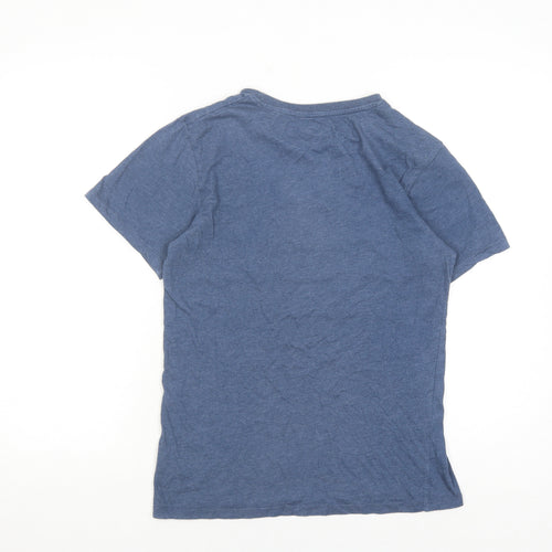 Star Wars Blue Men's S T-Shirt, Mos Eisley Scene