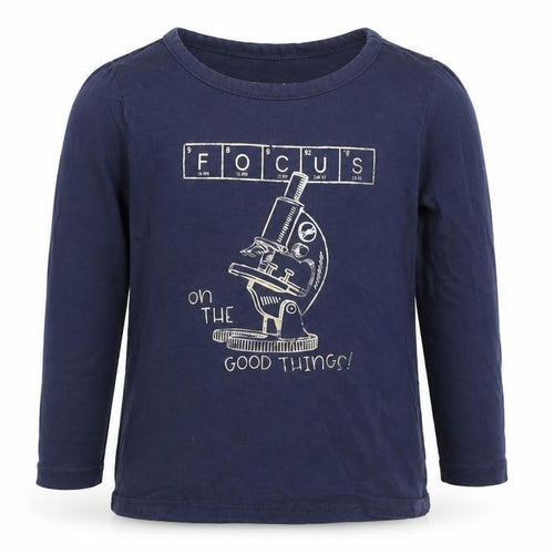 Lands' End Unisex Kids Blue Graphic T-Shirt, 3-4 Years