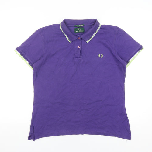 Fred Perry Women's Purple Polo Shirt 3XL Casual