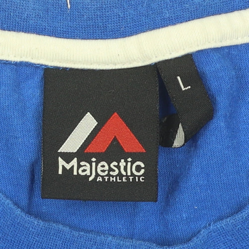 Majestic Athletic Men's Blue L Sports T-Shirt