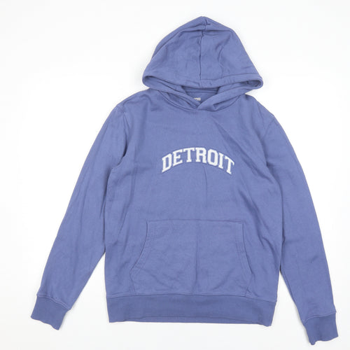 Dunnes Stores Blue Unisex Adults Pullover Hoodie, Size S