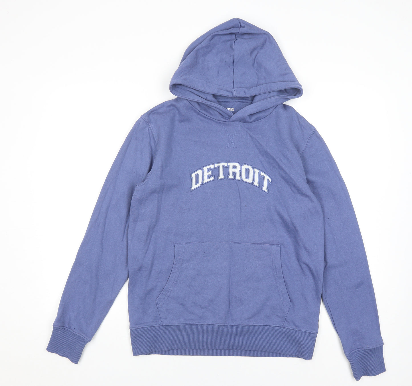 Dunnes Stores Blue Unisex Adults Pullover Hoodie, Size S