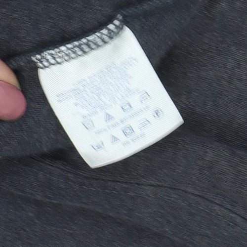 Lands' End Men's Black Polo Shirt Size L Cotton