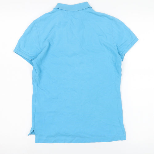 Ralph Lauren Women's Blue Polo Shirt M Slim Fit