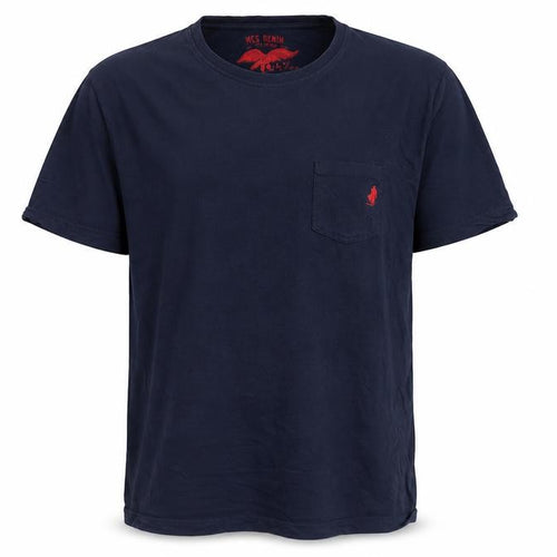 MCS Blue Men's XL Cotton Crew Neck T-Shirt