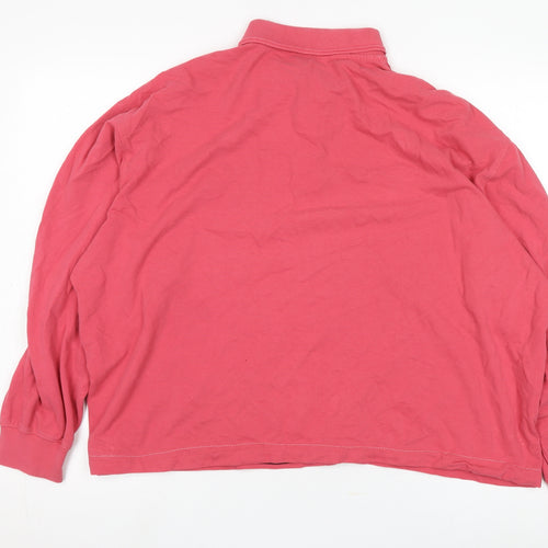 Cotton Traders Women's Red 2XL Polo Long Sleeve