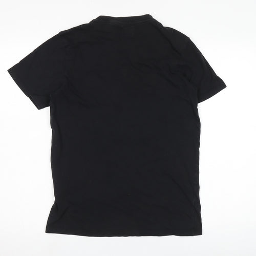Levi's Men Black Cotton Crew Neck T-Shirt Size S