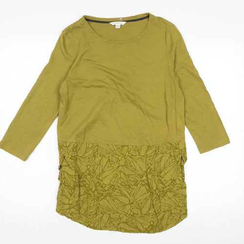 White Stuff Women's Green 3/4 Sleeve Blouse Size 10