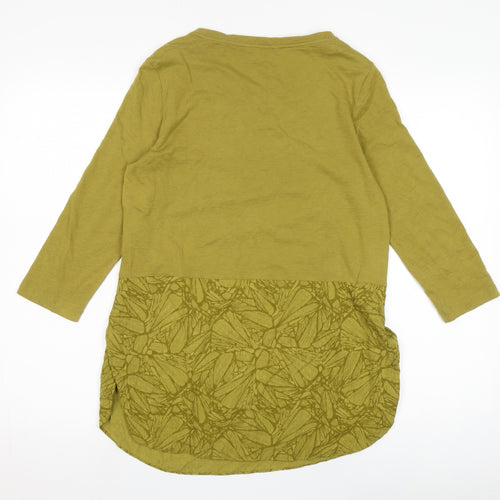 White Stuff Women's Green 3/4 Sleeve Blouse Size 10