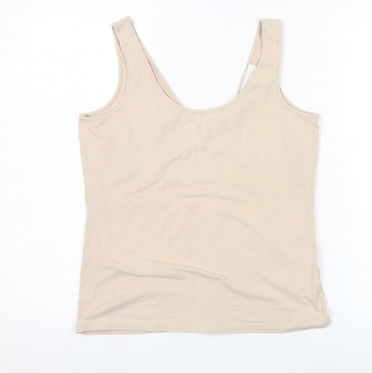 The White Company Beige Women's Tank Top Size 12