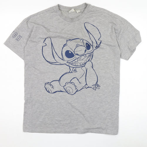 Disney Unisex Grey Stitch T-Shirt XS