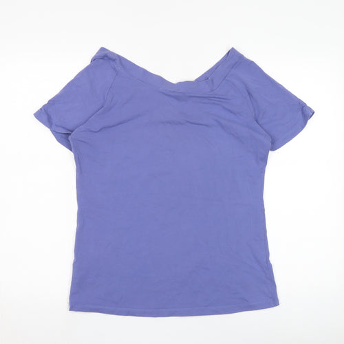 Jackpot Women's Purple XL T-Shirt, Boat Neck, Casual