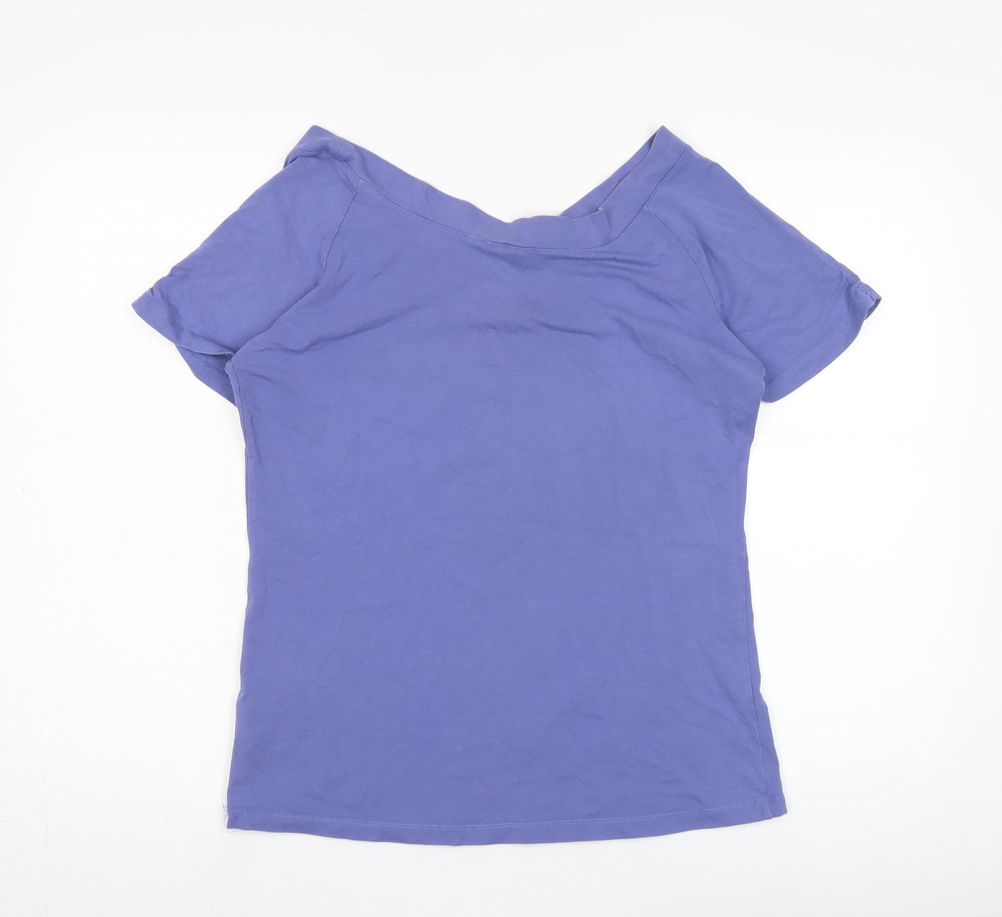 Jackpot Women's Purple XL T-Shirt, Boat Neck, Casual