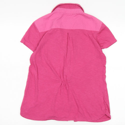 Mistral Women's Pink Button-Up Shirt Size 12