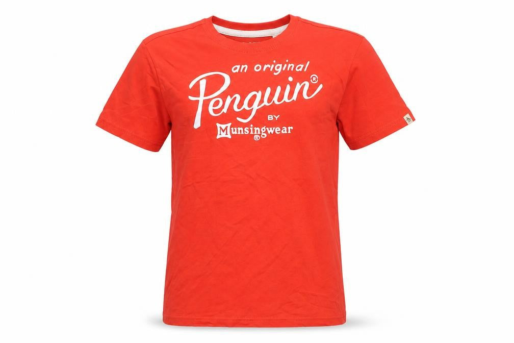 Original Penguin Red T-Shirt, Unisex, Size M, Casual Classic