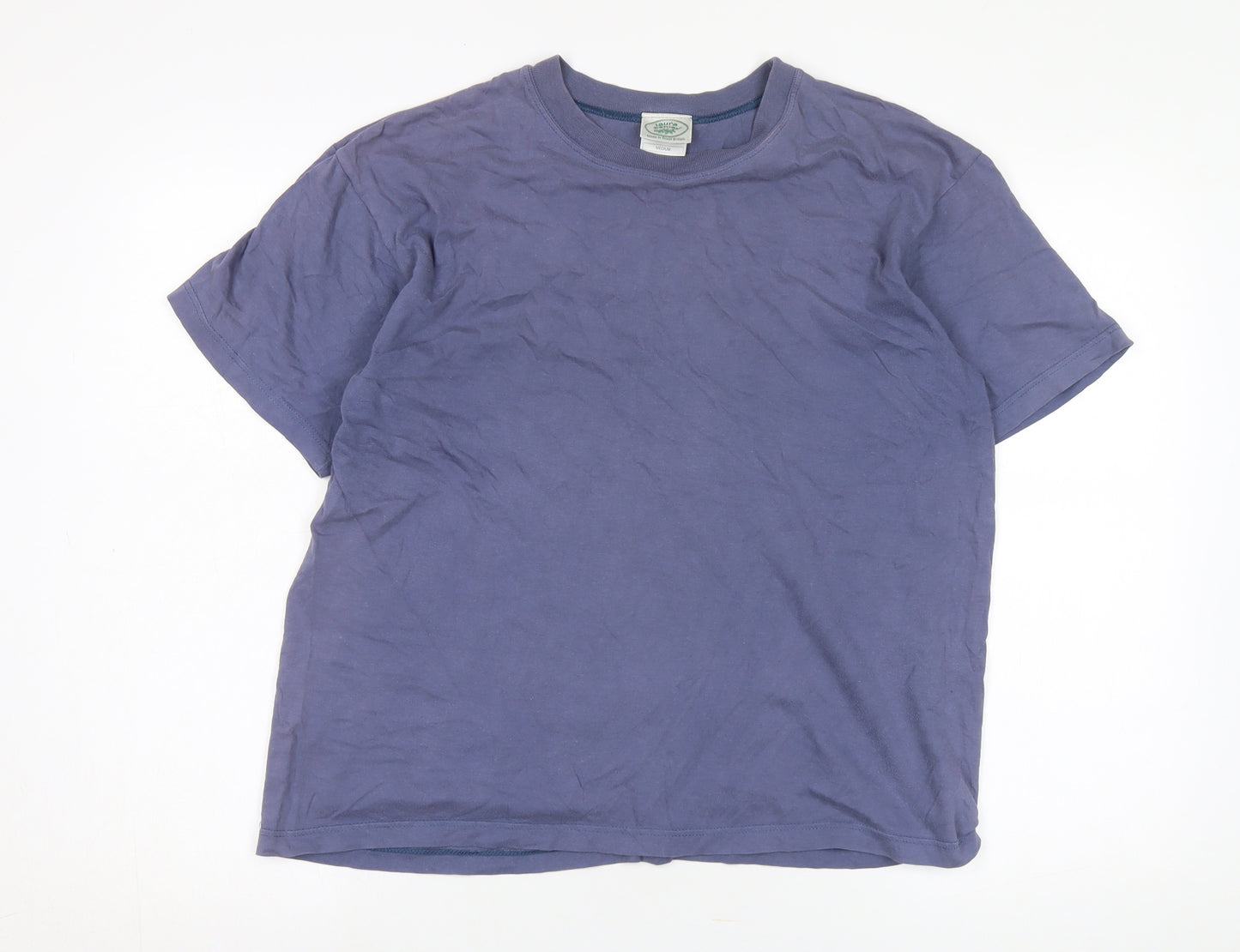 Laura Ashley Men's Blue Crew Neck T-Shirt - Medium