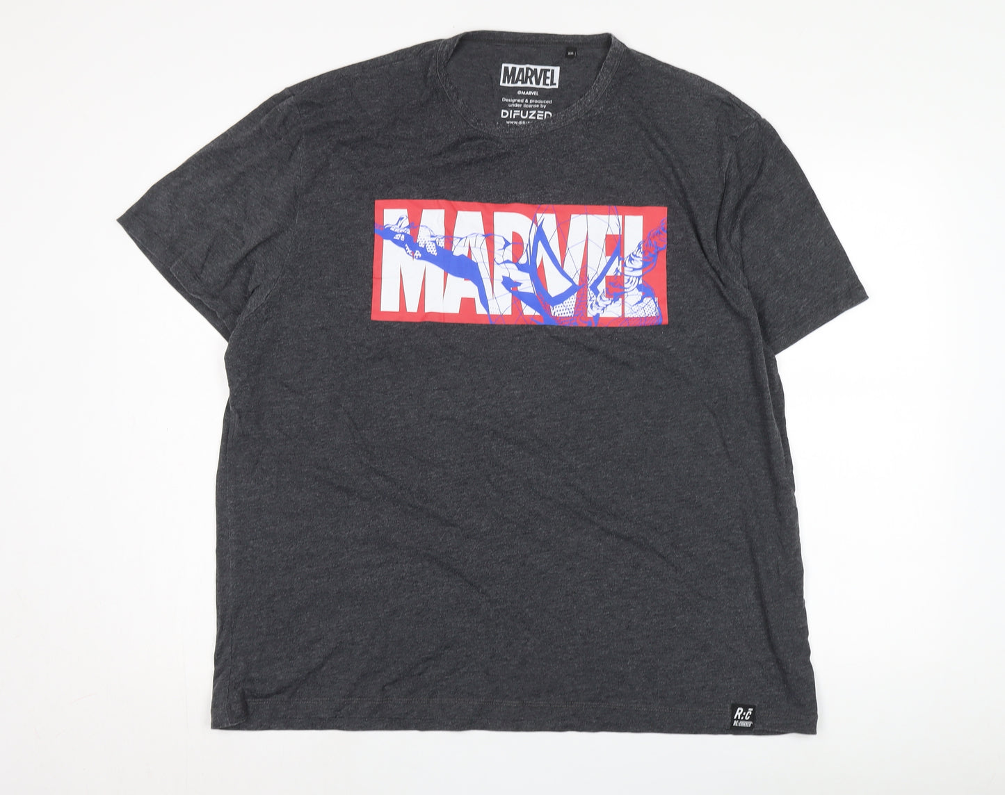 Marvel Men's Grey 2XL Graphic T-Shirt