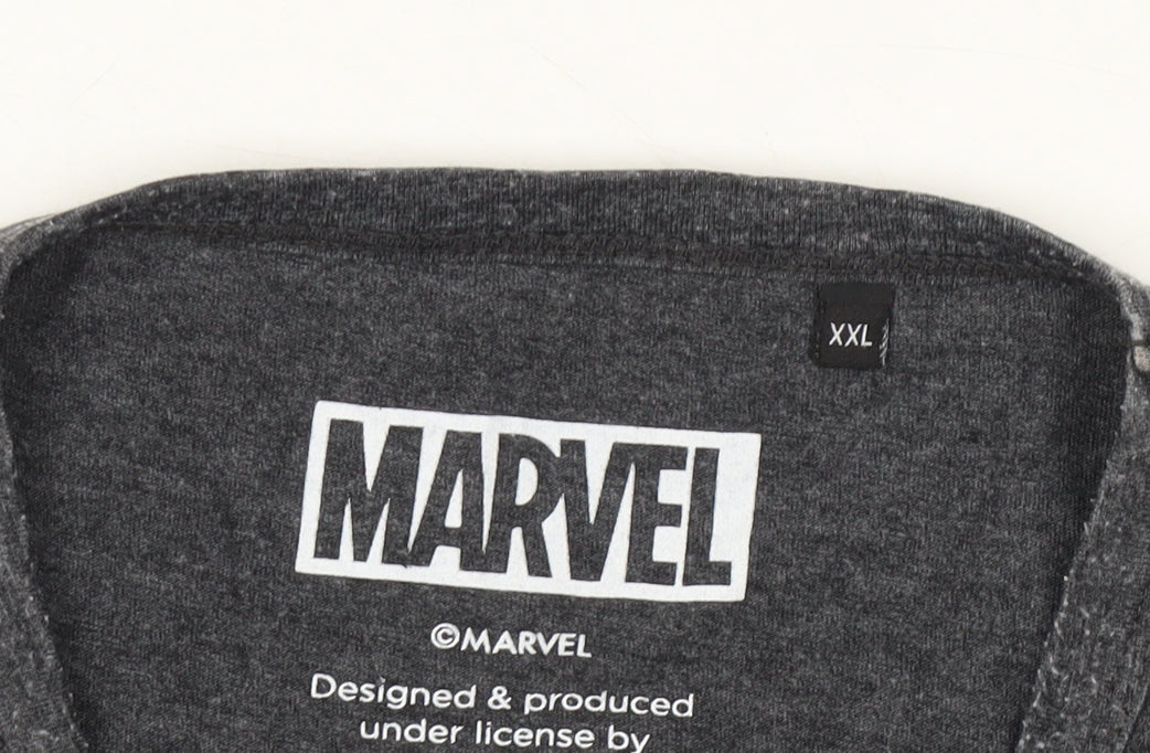 Marvel Men's Grey 2XL Graphic T-Shirt