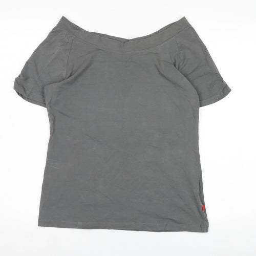 Jackpot Women’s Grey Off Shoulder T-Shirt XL