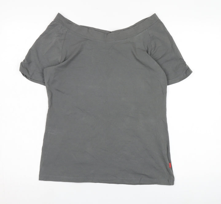 Jackpot Women’s Grey Off Shoulder T-Shirt XL