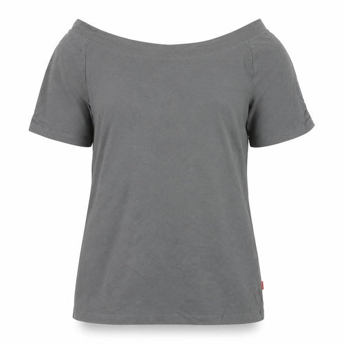 Jackpot Women’s Grey Off Shoulder T-Shirt XL