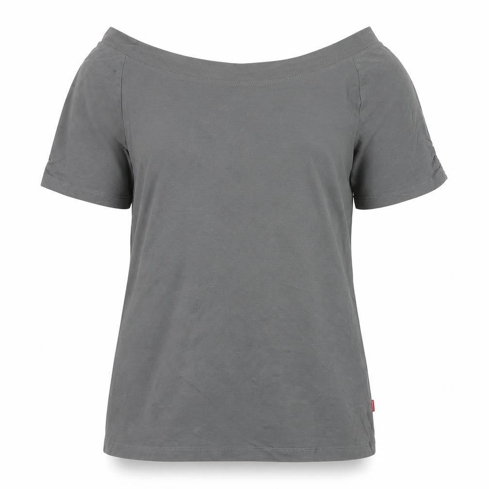 Jackpot Women’s Grey Off Shoulder T-Shirt XL