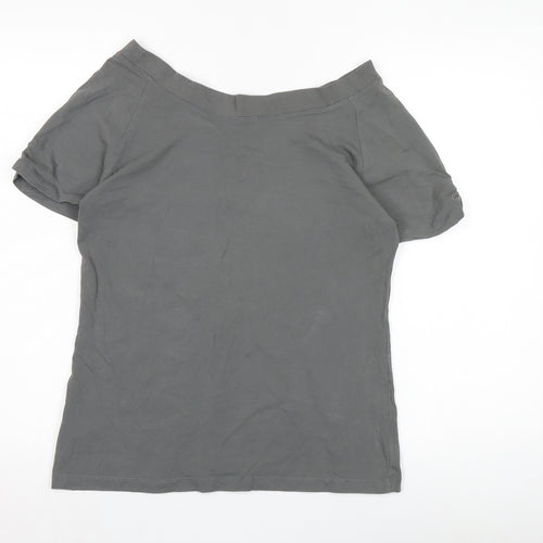 Jackpot Women’s Grey Off Shoulder T-Shirt XL
