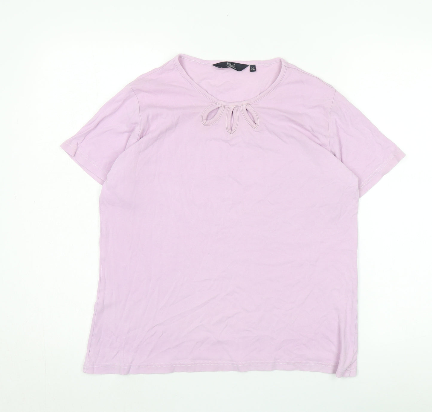 Isle Essentials Women's Pink Basic T-Shirt L