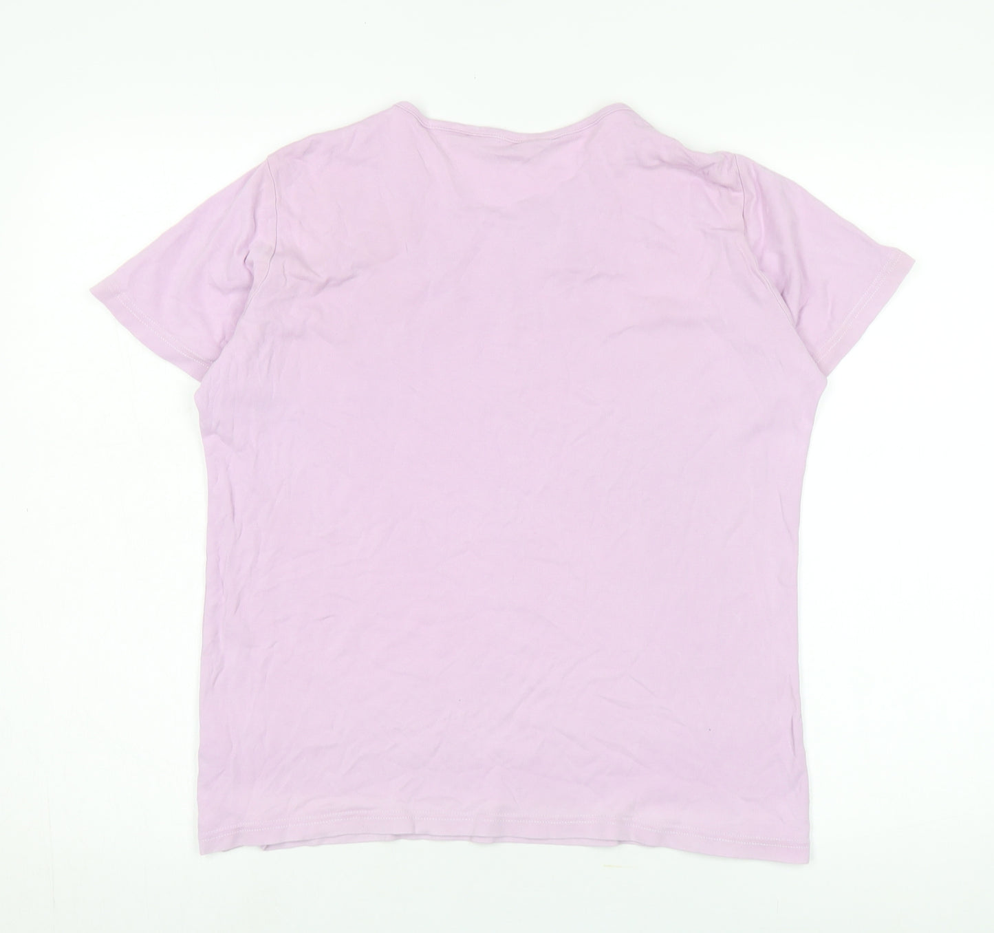 Isle Essentials Women's Pink Basic T-Shirt L