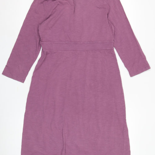 Boden Women's Purple Knee Length A-Line Dress