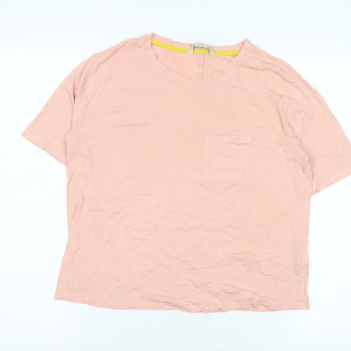 Boden Women's Pink Basic T-Shirt, Size S, Cotton Modal Blend