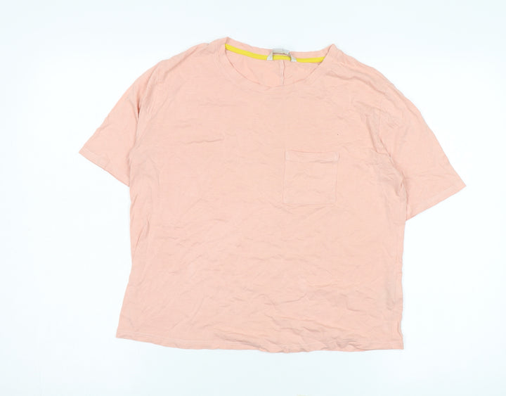 Boden Women's Pink Basic T-Shirt, Size S, Cotton Modal Blend