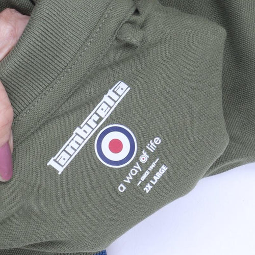 Lambretta Men's Green Polo 2XL Short Sleeve Casual