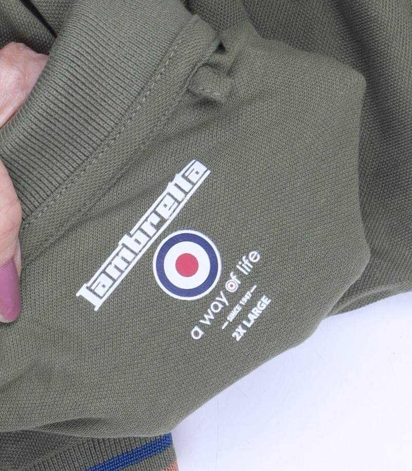 Lambretta Men's Green Polo 2XL Short Sleeve Casual