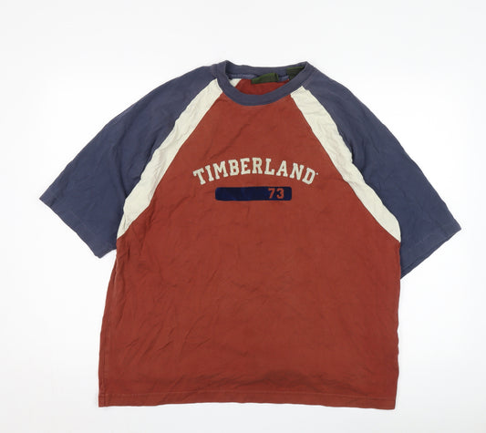 Timberland Men's Multicoloured L Colourblock T-Shirt