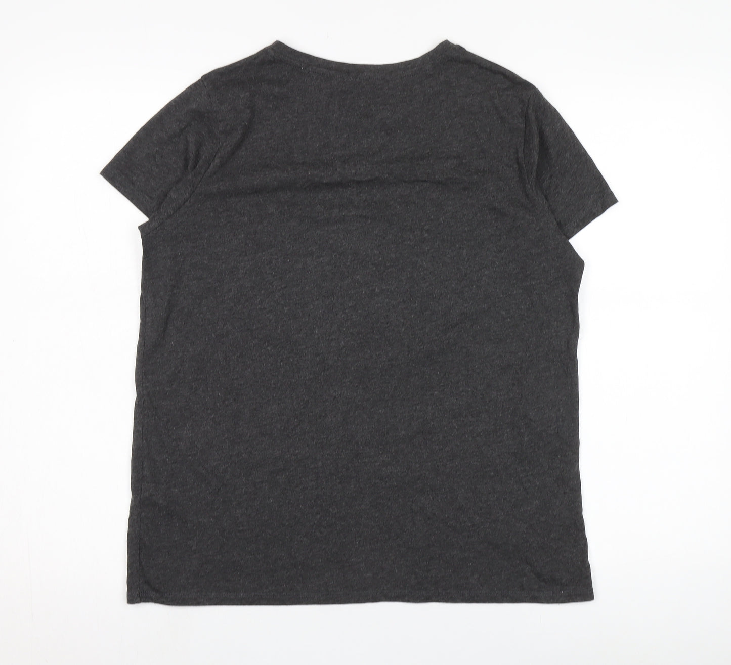 Marvel Grey Captain Marvel T-Shirt, Unisex Adults S