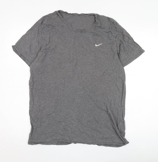 Nike Men's Grey Medium Crew Neck T-Shirt