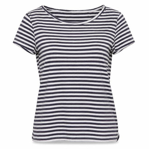 Trespass Women's Black Striped Jersey T-Shirt Size L