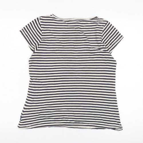 Trespass Women's Black Striped Jersey T-Shirt Size L